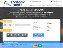 Tablet Screenshot of logbookmoney.com